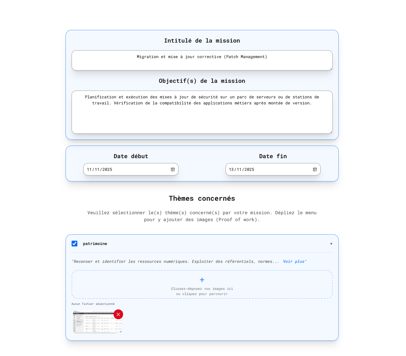 Suivi des compétences